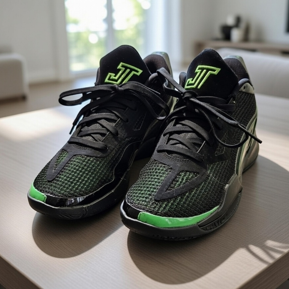 Title: Jordan Tatum 1 Black Green Basketball Shoes Sneakers Like New
